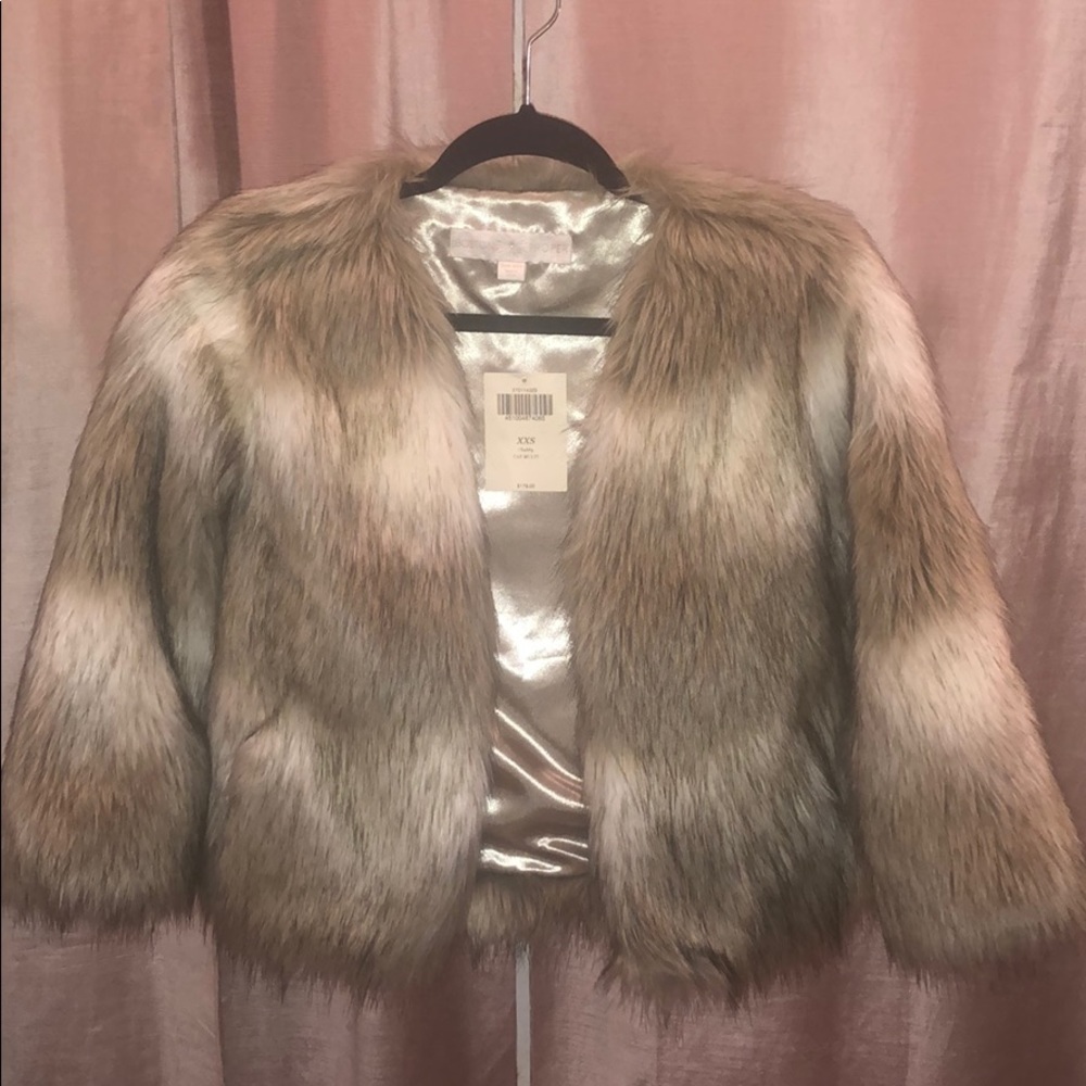 Faux fur jacket